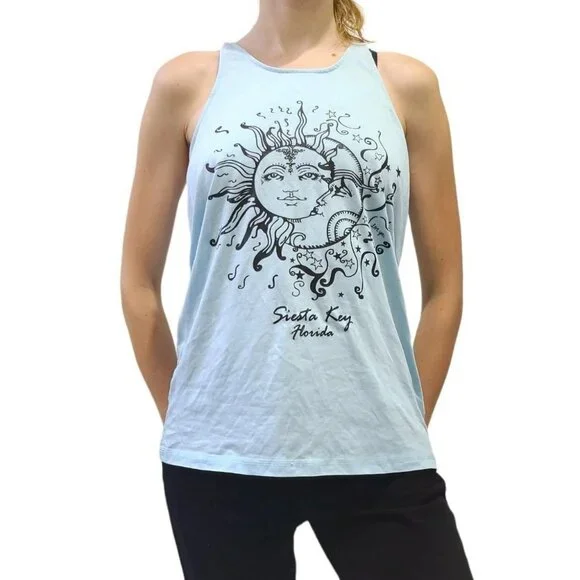 Florida Keys Celestial y2k style kidcore boho vacation tank top - Picture 1 of 2